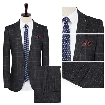 Boutique (Pintsak + Püksid) Meeste Ülikonnad, Äri Mood Elegantne itaalia Stiilis Vabaaja Härrad Erinevaid Ametlikke 2-osaline