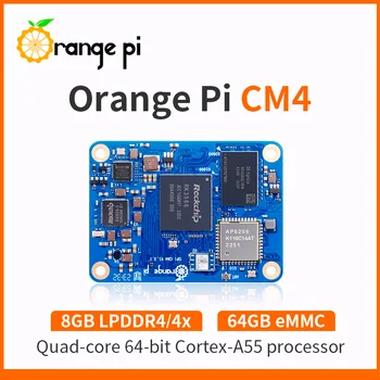 Oranž Pi CM4 Arvutada Moodul 4 8GB RAM+64 GB MAGISTRIKURSUSE Flash WiFi5+BT5.0 silmas on gaasimull RK3566 Quad-Core 64-bitine Protsessor CM4 Core Board