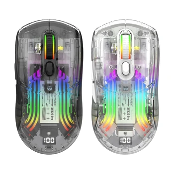 Juhe Gaming Mouse, millel on Selged, Bluetooth-ühilduva/2.4 G 3 Režiimid, 3D RGB Backlit