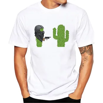 Meeste T-särk, Lühikesed Varrukad Prindi Cactus Meeste Uus Suvine Mood Kvaliteetsed Vabaaja Lühikesed Varrukad Sport Hingav Meeste Top