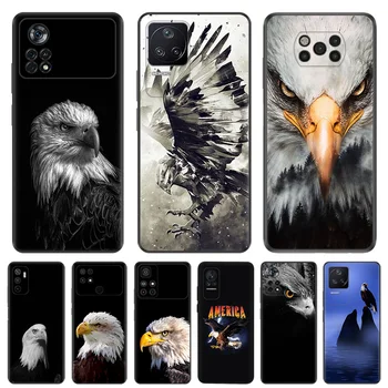 Eagle Kuningas Must Silikoonist Telefon Juhtudel Xiaomi Mi Poco X5 Pro C55 C50 C40 X4 X3 M4 M3 NFC M5 M5S F4 F3 GT F1 Kate