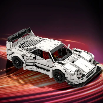 Kes Ferraried F40 Liberty Walk Sportcars ehitusplokid DIY Mudeli Valge Auto Telliste Assamblee Mänguasjade Komplekti Sünnipäeva Kingitus Lapsed Täiskasvanud