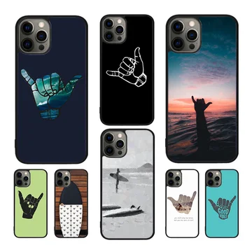 Surfer Surf Hang Loose Shaka Telefon Case For iphone SE2020 15 14 11 12 13 mini Pro XR, XS MAX 7 8 Plus SE coque Katab Kest