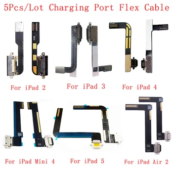5tk Laadimine Sadamas Flex Kaablid iPad 2 3 4 5 6 Õhk-Õhk 2 iPad 9.7 2017 2018 USB-Laadija Pesa Pistiku Pesa Laadimise Flex