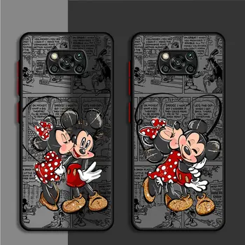 Disney Miki-Minni armastus Telefoni puhul Xiaomi Poco X3 Pro X4 GT M3 X5 Pro F3 X3 NFC M5s C40 M5 X4 Pro Kaitseraua Matt Kate