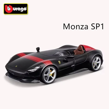 Burago 1:24 Ferrari Monzas SP1 Sulamist sportauto Mudel Diecasts Metallist Mänguasja Mõiste Võidusõidu Auto Mudel Kõrge Simulatsiooni Laste Kingitused