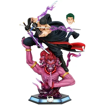 50cm Anime Üks Töö Roronoa Zoro Joonis Gk Wano Riik Puhastustuli Asura Kuju Pvc Tegevus Figuriin Kogumise Mudeli Mänguasi Kingitus