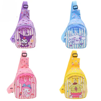 Sanrio Messenger Bag Cinnamoroll Õla Käekott Kuromi Hello Kitty Rinnus Kotid Laste Mood Reisi Seljakott Tüdruk Crossbody