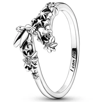 Algne Käpard Bell Vahuveini Kristall Rõngad Naiste 925 Sterling Silver Ring Pulmapidu Kingitus Euroopas Ehted