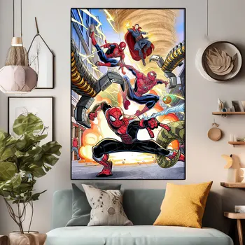 Spider-Man: No Nii Kodu-Fan Art Plakatid Ja Movie Print Pilt Film Lõuend Seina Maali Kunst elutuba Home Decor Cuadros