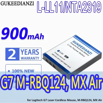 GUKEEDIANZI Suure Mahutavusega Aku, L-LL11/NTA2319 900mAh jaoks Logitech G7 Laser Cordless Mouse M-RBQ124 MX Air Bateria
