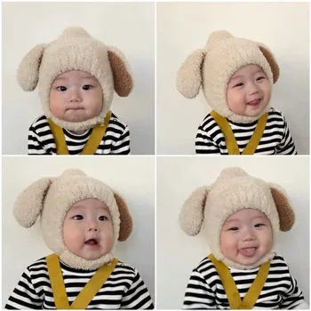 Beebi Müts Sügisel ja Talvel korea Laps Küüliku Kõrvad Fuzzy Soe Kõrva Müts Baby Müts on Armas ja Magus Soe Talv