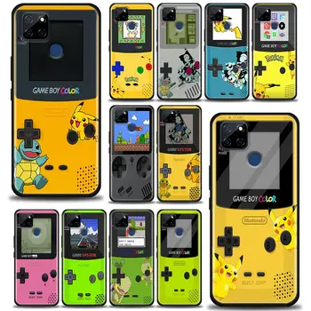Mängu-Boy P-Anime Pokemon Telefoni Puhul Realme 9 9I 8 8I 7I 7 6 5 C17 6S 5I 5S 6I Pro Narzo 4G 5G Musta Pehme Kaas Funda Cqoue