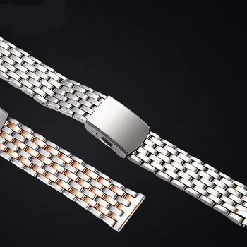Kiip Terasest Rihm Luxury Smart Watch Band 18mm 20mm 22mm Metallist Samsung Eest Hauwei Watchband Mehed Naised Hingav Correas