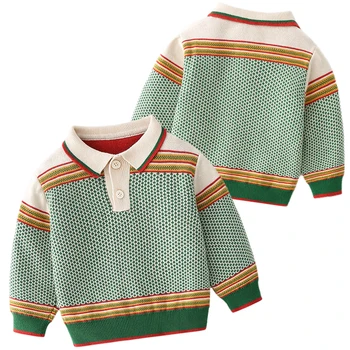 2023 Tüdrukud Pullover Sügisel Teise Lapse Poiste Kootud Kampsun Baby Poiste Mood Outwear Laste Riided, Lapsed, Tüdrukud, Kudumid Jope