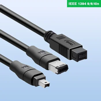 IEEE1394A Kaabel 4Pin/6Pin/9Pin Omandamise Kaardi Tööstus Kaamera DV-Ühendus Line IEEE 1394 FireWire Cable 1.8 m 3m 5m