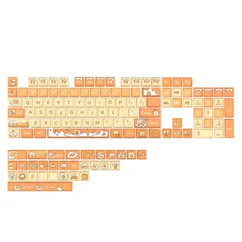 Poached Egg 104+30 XDA-nagu Profiili Keycap Seada Cherry MX PBT Värvi-subbed for Mechanical Gaming Keyboard