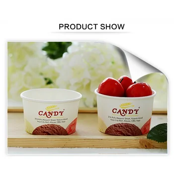 Kohandatud productFlexo trükkimine, off-set print kasutatav jää supp juua makaron salat paber kaussi cup kruus