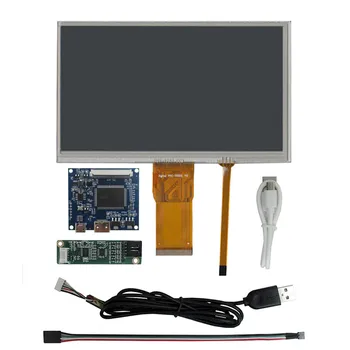 7 Tolline 1024*600 DIY LCD Ekraan Digitizer Puuteekraaniga Juht Control Board HDMI-Ühilduvate Vaarika Pi Monitor Komplekt