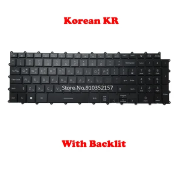 Sülearvuti Taustavalgustusega Klaviatuur LG 17G90Q 17G90Q-XD79K 17G90Q-SD79K 17G90Q-XP79ML korea KR Musta raamita