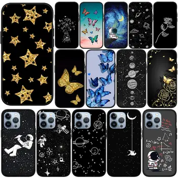 Universum, Tähed Liblikas Sky Astronaut Kate Telefoni puhul Apple iPhone 15 14 Pluss 13 12 Mini Pro Max XR + 13Pro 14+ 15+ Korpus
