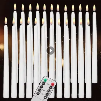 LED Candle Light Akuga kauakestev LED Pika Masti Küünla Valgus Soe Valge Flameless Koondamise Küünlad Jaoks Pulmapidu