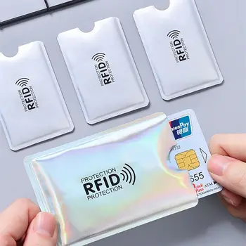 5TK Anti RFID Anti Skaneerimine Alumiinium Foolium Kaart Varrukas NFC Varjestus Kaart Varrukas Anti Demagnetization ID Kaart, Panga Kaart Varrukas