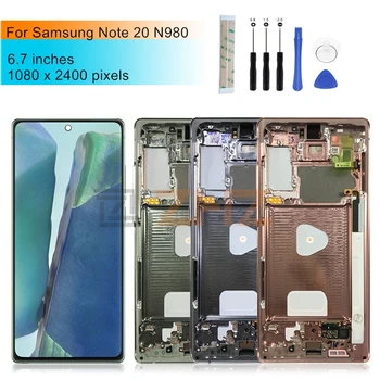 Samsung Galaxy Märkus 20 LCD N980 LCD Ekraan Puutetundlik Digitizer paigaldus Raam Asendamine 6.7