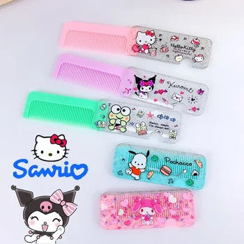 Sanrio Hello Kitty Kokkupandav Kamm Kaasaskantav Cartoon Mini Selge Kamm Vältida Juuste Tangling Mood Reisimine Naiste Meik, Kamm