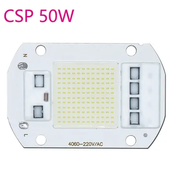 10tk COB LED Chip 50w CSP led pirn Suure Võimsusega 60*40mm led pirnid Lamp, 220V LED maatriks LED Väljas Tulvaprožektor Pirn 2400-8000K