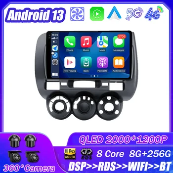 Android 13 Honda Jazz 1Fit 2002 - 2007 Auto Raadio Multimeedia Mängija Navigation Stereo GPS Auto juhtseade Nr 2Din DSP WIFI