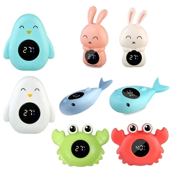 Cartoon Digitaalne Termomeeter LED-Ekraan Vee Temperatuuri Mõõtja Ohutuse Ujuvad Mänguasi Lastele, Beebi Vann Termomeetriga
