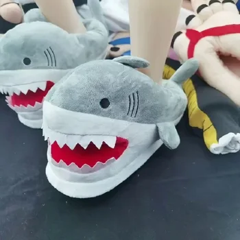 Feerldi tüdrukud poisid hai talvel suss naine koomiks anime tõsta kohta hai slaidid naine kinga avatud suuga kala puuvill kingad