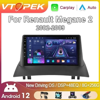 Vtopek 2 Din Android autoraadio jaoks Renault Megane 2 2002 - 2009 Multimeedia Video Mängija, GPS Traadita Carplay Auto DSP Stereo-DVD