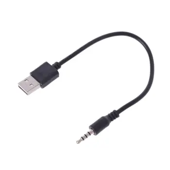 USB Isane-3,5 mm Audio Stereo Kõrvaklappide Pistik Kaabel MP3 MP4 Must Kuum