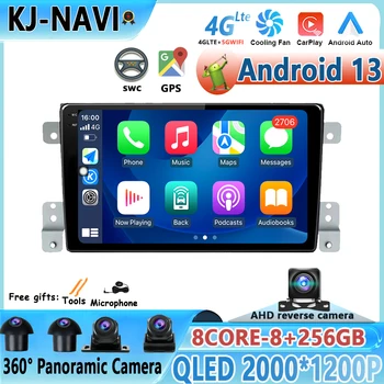 Android 13 Auto Stereo Suzuki Grand Vitara 3 2005 - 2015 GPS Navigation, Bluetooth Peegel Link Tagumine Kaamera DSP Carplay Wifi