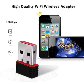 Traadita 2.4 G 150M Mini USB Wifi Võrgu Kaardi Adapter WLAN IEEE802.11n USB2.0 Wifi Vastuvõtja Tahvelarvuti