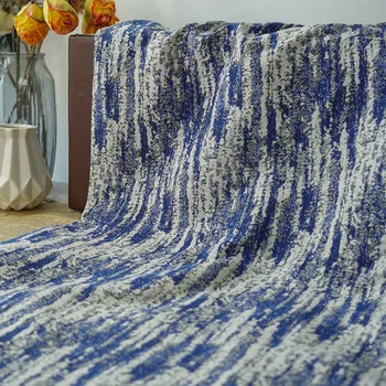 Klassikaline Triibuline Lõng Värvitud Jacquard Fabric Naiste Paksud Sügis-Talve Mantel Kleit Kott Diy Õmblemine Kangast 50cmx150cm