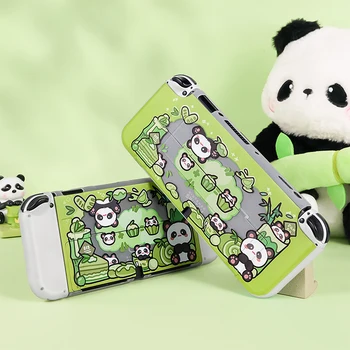 Protector puhul Nintendo Lüliti OLED Armas Panda Lüliti Juhul Kõva PC Kate Dorable JoyCon Töötleja Mängud Eluaseme Tarvikud