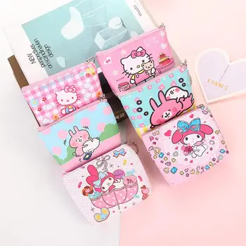 Hello Kitty Rahakott Minu Meloodia Coin Rahakotid PU Vabaaja Cute Cartoon Mini Rahakott Kott Tüdrukute Kõrvaklapid Võti Ladustamise Sünnipäeva Kingitused
