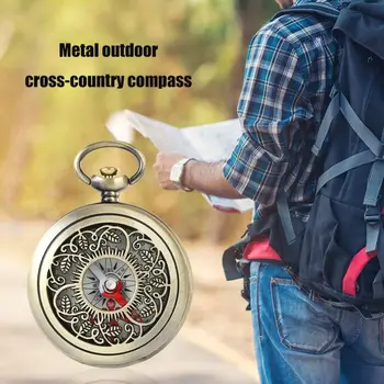 Retro Taskukella Kompass Kingitus Väljas Tööriistad Kaasaskantav Kompass Vintage Pronks Kompass Väljas Matkamine Navigation