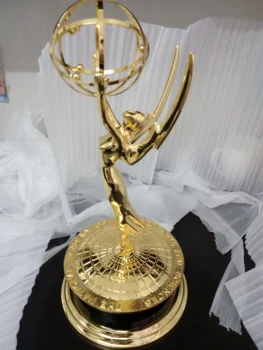 15.5 tolline Kõrgus Emmy Trofee 1:1 replica Emmy Auhinna Trofee Replica TV Trofee Tsingi Sulam, Suveniirid, Kogud Kena Kingitus