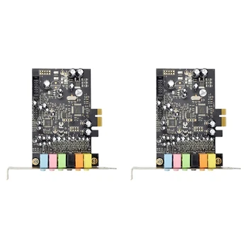 2X Pcie 7.1 CH Sound Card Stereo Surround Sound PCI-E Sisseehitatud 7.1 Kanaliga Heli Heli Süsteem CM8828