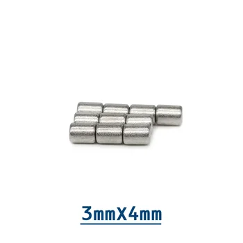 50/100/200/500/1000/2000PCS 3x4 Tugev haruldasest muldmetallist Magnet 3mm*4mm Ring Neodüümi Magnetid 3x4mm Mini Väike Magnet Ketas 3*4 mm N35
