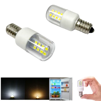 E14 E12 AC 220V Mini LED Corn Lamp T22 2W 2835 SMD Jaoks Külmik Vahemikus Kapuuts õmblusmasin Mikrolaineahi Valguse Lambid