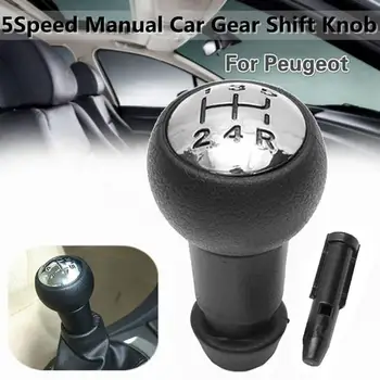 Auto Käigukangi 5 kiirust Auto Edastamine Nuppu Shift Pea ABS Auto Manual Gear Shift Knob 106 206 406 306 806 107 207 307